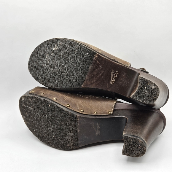 Dansko Rowena leather peep toe 3.75" heels size 41 US size 10.5/11 - Picture 9 of 16